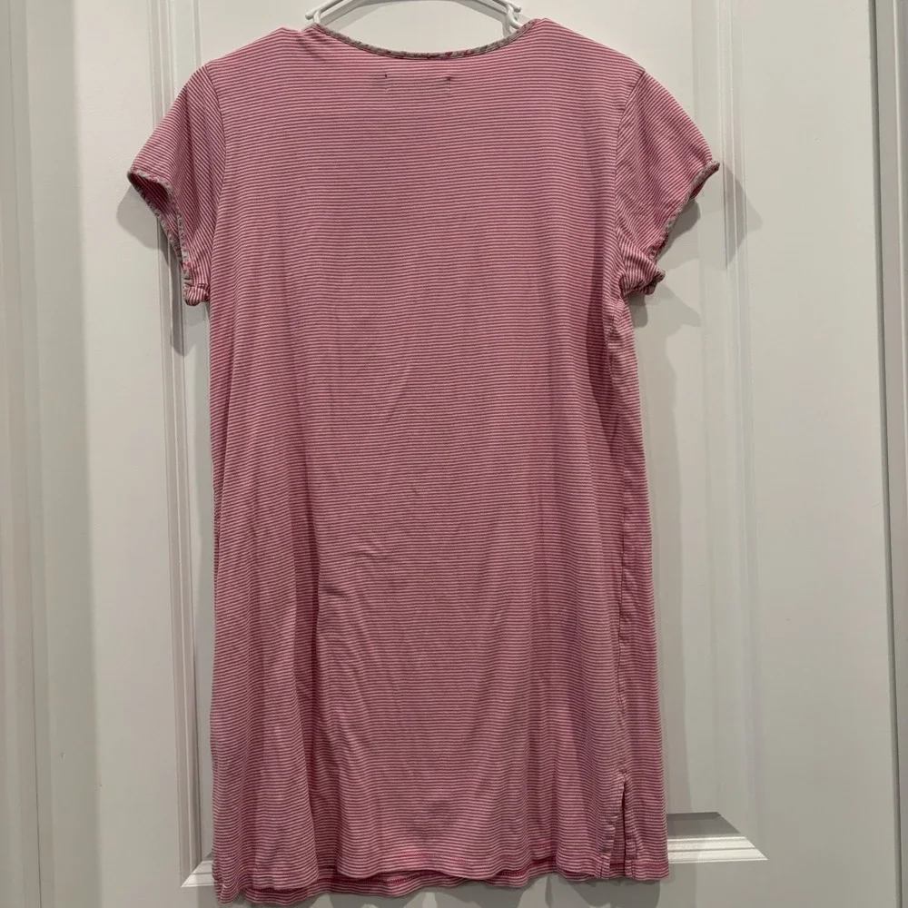 Lauren Ralph Lauren Pajama Night Gown Womens Size Small Pink White Striped